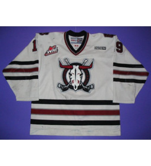 Custom WHL Red Deer Rebels 03 04 Ted Vandermeer Home Hockey Jersey White